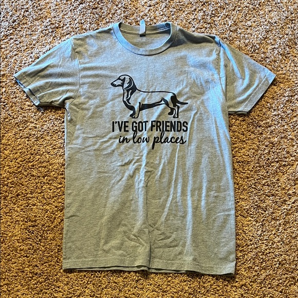 Next Level Apparel Gray Dog Graphic Tee - Picture 1 of 4